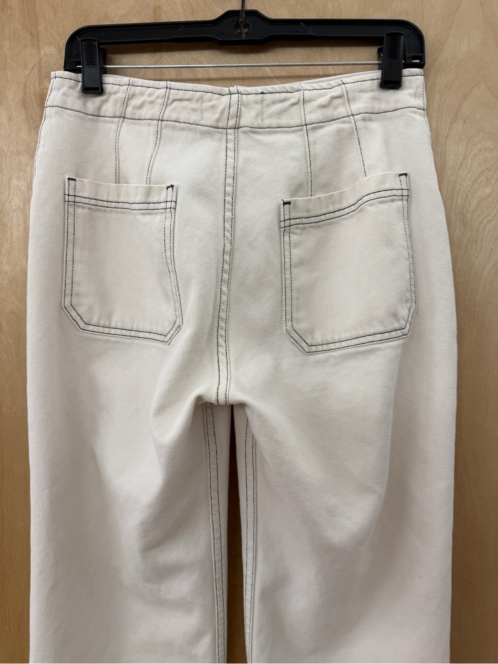Reformation Eloise High Rise Wide Leg Jeans in Ivory - Size 28 - Picture 13 of 17